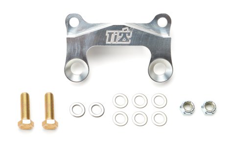 Brake Caliper Bracket - Heavy-Duty - Front - Bolt-On - 11 in Rotor - Aluminum - Clear Anodized - 3-1/4 in Lug Mount Calipers - Each
