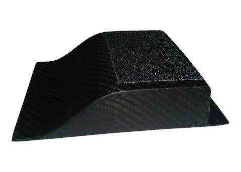 Heel Riser - 1.5 in Tall - 4.5 in Wide - Non-Skid Pad - Carbon Fiber - Each