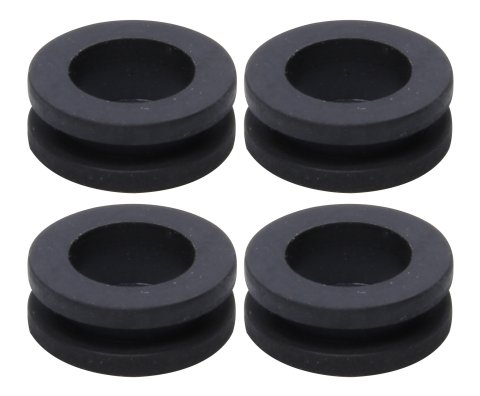 Tire Pressure Relief Valve Grommet - Rubber - Black - Ti22 Tire Pressure Relief Valves - Set of 4