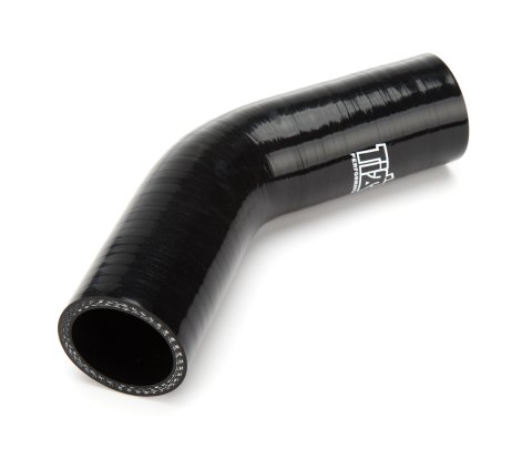 Radiator Hose - Lower - 45 Degree Bend - 1.5 in ID - Silicone - Black - Sprint Car - Each