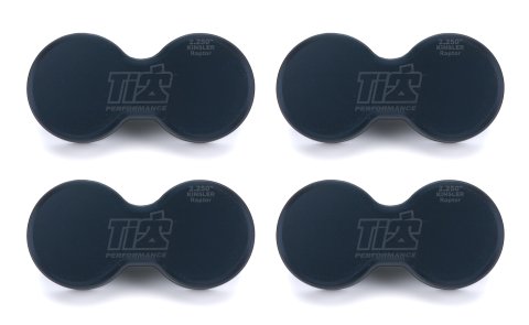 Injection Wash Plug - 2.250 in Stack Diameter - Plastic - Black - Kinsler Raptor - Set of 4