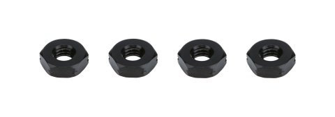 Jam Nut - 10-32 in Left Hand Thread - Aluminum - Black Anodized - Set of 4