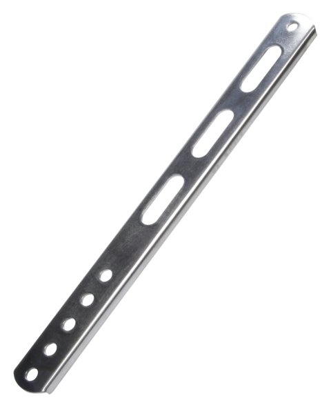 Wing Strap - Nose - Flat - 11.5 in Long - Belly Mount - Stainless - Natural - Sprint Car - Each
