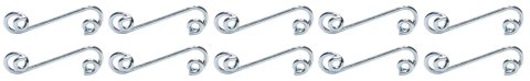 Quick Turn Fastener Spring - 3/4 in Long - 0.200 in Reach - Steel - Zinc Oxide - Set of 10