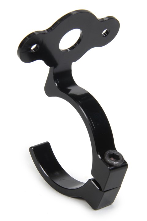 Quick Turn Mounting Bracket - Clamp-On - 0.063 in Thick - Requires 1-3/8 in Spring - 90 Degree Angle - Aluminum - Black Anodized - 1-1/2 in Tube - Each
