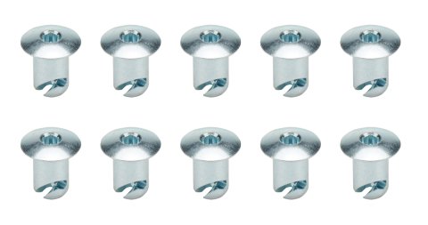 Quick Turn Fastener - Oval Head - Hex Drive - 7/16 x 0.500 in Body - Steel - Zinc Oxide - Set of 10