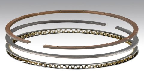 Piston Rings - Classic Race Gas Port - 4.060 in Bore - File Fit - 1/16 x 1/16 x 3/16 in Thick - Standard Tension - Ductile Iron - Plasma Moly - 8-Cylinder - Kit
