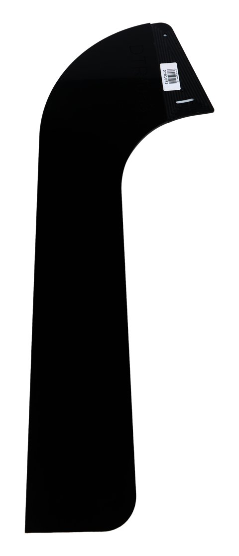 Air Valance - Outlaw - 1-Piece - Passenger Side - Plastic - Black - Asphalt Late Model - Each