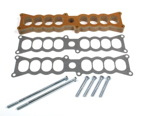 Intake Plenum Spacer - EFI Heat - 1 in Tall - Gaskets / Hardware - Phenolic - Stock Manifold - Small Block Ford - Kit