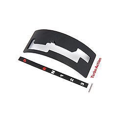 Shifter Gate Plate - Reverse Pattern - Steel - Black Powder Coat - Turbo Action Cheetah SCS Shifter - C4 / C6 - Each