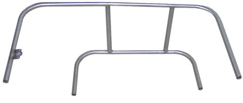 Nerf Bar - Driver Side - 4 Point - 3/4 in Tube - Stainless - Natural - Triple X Micro / Mini - Each