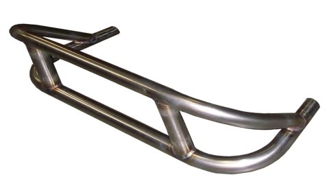 Bumper - Front - 0.75 in OD Tube - 0.065 in Wall - Stacked - Stainless - Natural - Triple X Micro - Each