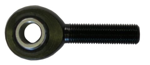 Rod End - Spherical - 7/16 in Bore - 7/16-20 in Left Hand Male Thread - Aluminum - Black Anodized - Triple X Micro / Mini - Each