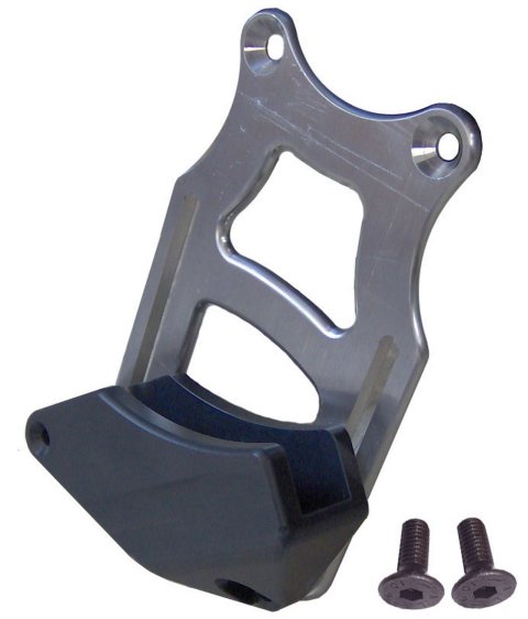 Chain and Sprocket Guide - Bolt-On - Hardware Included - Aluminum / Plastic - Natural / Black - Triple X Micro / Mini Drive Chain - Each