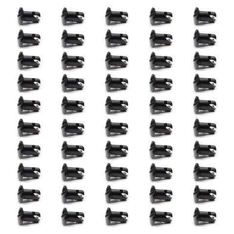 Quick Turn Fastener - Oval Head - Slotted - 7/16 x 0.550 in Body - Aluminum - Black Anodized - Set of 50
