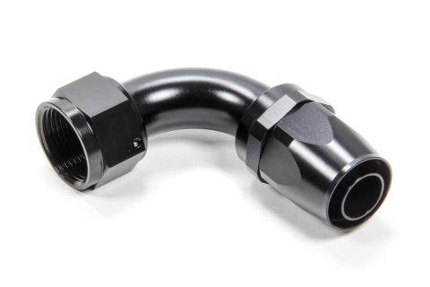 Fitting - Hose End - 90 Degree - 16 AN Hose to 16 AN Female - Swivel - Aluminum - Black Anodized - Each