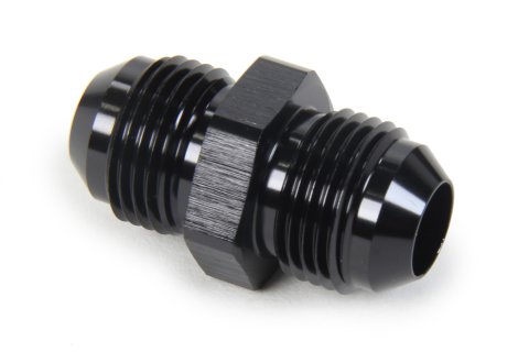 Fitting - Adapter - Straight - 8 AN Male to 8 AN Male - Aluminum - Black Anodized - Each