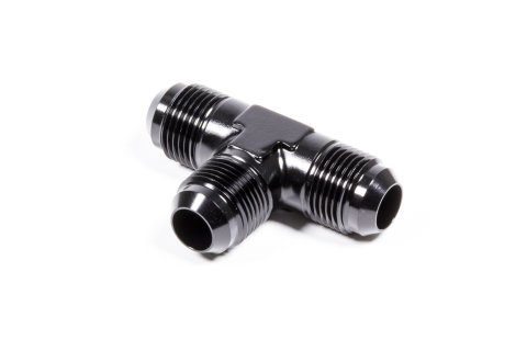 Fitting - Adapter Tee - 10 AN Male x 10 AN Male x 10 AN Male - Aluminum - Black Anodized - Each