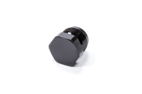 Fitting - Plug - 10 AN - Hex Head - Aluminum - Black Anodized - Each