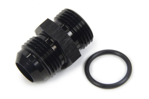 Fitting - Adapter - Straight - 10 AN Male to 10 AN Male O-Ring - Aluminum - Black Anodized - Each