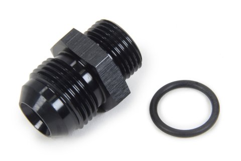 Fitting - Adapter - Straight - 10 AN Male to 8 AN Male O-Ring - Aluminum - Black Anodized - Each