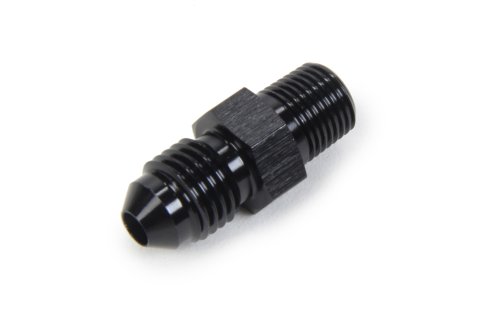 Fitting - Adapter - Straight - 4 AN Male to 1/8 in NPT Male - Aluminum - Black Anodized - Each