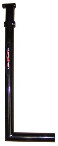 Brake Pedal Lever - 14-1/4 in Long - 1 in OD - 5 in Wide Pedal - Chromoly - Black Powder Coat - Triple X Midget - Each