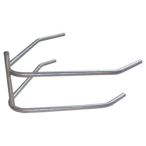 Bumper - Post - Rear - 1 in Tube - Stainless - Natural - Triple X Sprint Car - Each