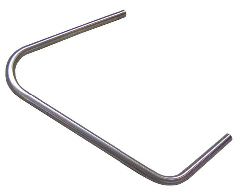 Nerf Bar - Ultra-Light - Passenger Side - 2 Point - 1 in Tube - Shorty - Stainless - Natural - Triple X Sprint Car - Each