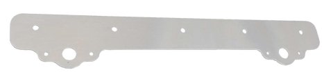Hood Plate - Predrilled - Aluminum - Natural - Triple X Midget - Each