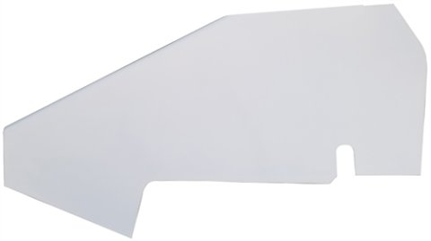 Hood Panel - 5-Series - Driver Side - Fiberglass - White - Triple X Sprint Car - Each
