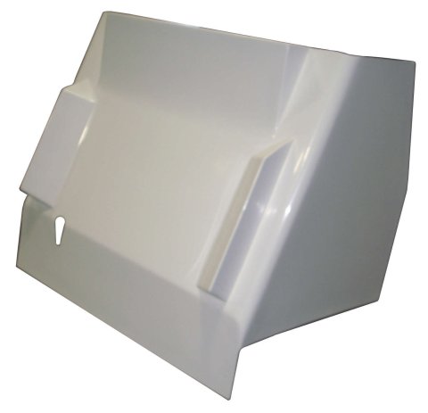 Dash - Fiberglass - White - Dual Duct - Inside The Rail - Triple X Sprint Car - Each