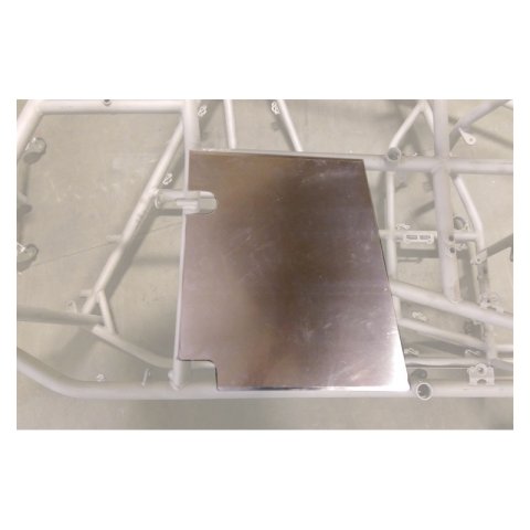 Enclosure Panel - Passenger Side - Rear End - Aluminum - Natural - Triple X Sprint Car - Each