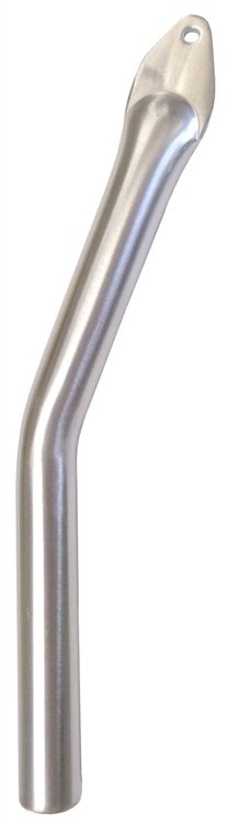 Wing Post - Nose - Bent - Aluminum - Natural - Triple X Sprint Car - Each