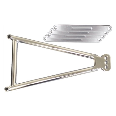 Jacobs Ladder - Adjustable - 13.625 in Long - Straps - 3 Hole - Chromoly - Chrome - Triple X Sprint Car - Kit