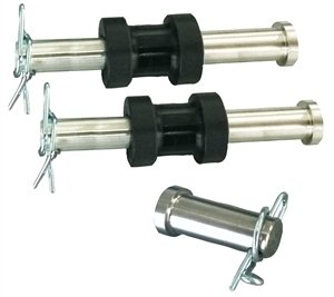 Jacobs Ladder Pin - 3/8 in Diameter - 3-3/4 in Long - Bushings / Clips / Springs - Titanium - Natural - Triple X Sprint Car - Kit