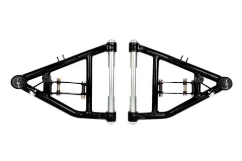 Control Arm - Cornermax - Tubular - Lower - Front - Steel - Black Powder Coat - GM Fullsize Truck 1971-87 - Pair