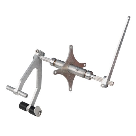 Pedal Assembly - Gas - Chassis Mount - Adjustable - Tubular - Aluminum - Polished - Sprint Car - Each