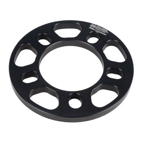 Wheel Spacer - 5 x 5.00 in Bolt Pattern - 0.5 in Thick - Aluminum - Black Anodized - Each