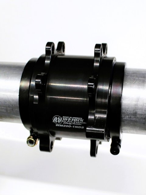 Birdcage Housing - 3.000 in ID - Double Shear - Ring Clamps / Bearings Included - Steel - Black Oxide - Each