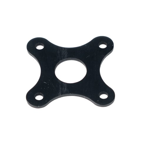 Scuff Plate - Lightweight - 1.938 in OD - 0.5 in ID - Aluminum - Black Anodized - Each