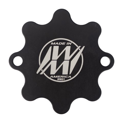 Wheel Hub Dust Cap - Aluminum - Black Anodized - Wide 5 Hubs - Each