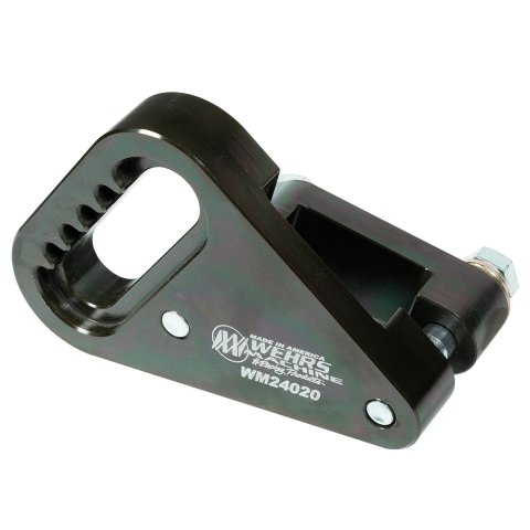 Panhard Bar Bracket - Frame Mount - Clamp-On - Adjustable - Steel - Black Powder Coat - 2 in Square Tubing - Each