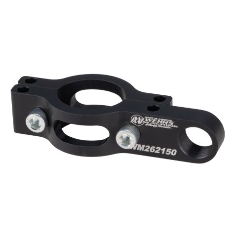 Steering Support Bracket - Bolt-On - 1-1/2 in Tube - 3/4 in Spherical Rod End - Steel - Black Powder Coat - Each