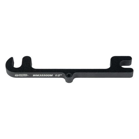 Control Arm Shim - Upper - 6-15/16 in Center to Center Spacing - 1/2 in - Aluminum - Black Anodized - Each