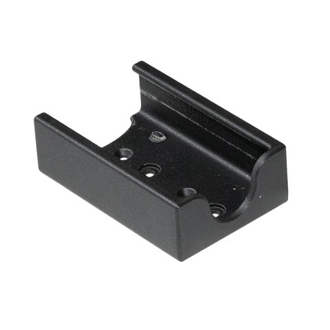 Radio Raceiver Bracket - Bolt-On / Rivet-On - Flat Surface Mount - Plastic - Black - Nitro Bee Raceivers - Each