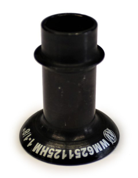 Rod End Bushing - 5/8 to 1/2 in Bore - High Misalignment - 1.125 in Long - Steel - Black Oxide - Each