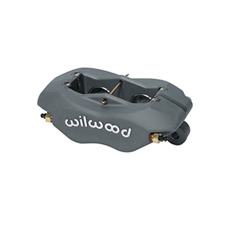 Brake Caliper - Dynalite - 4 Piston - Aluminum - Gray Anodized - 13.060 in OD x 1.000 in Thick Rotor - 5.250 in Lug Mount - Each