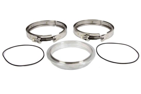 V-Band Clamp Assembly - 5 in OD Tubing - Aluminum / Stainless - Natural - Kit