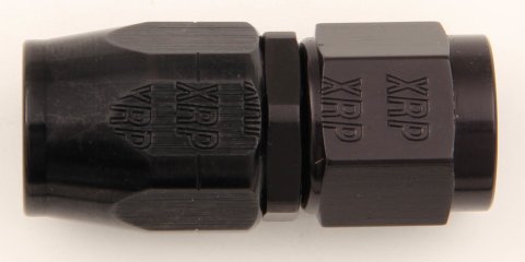 Fitting - Hose End - Straight - 10 AN Hose to 10 AN Female - Aluminum - Black Anodized - Each